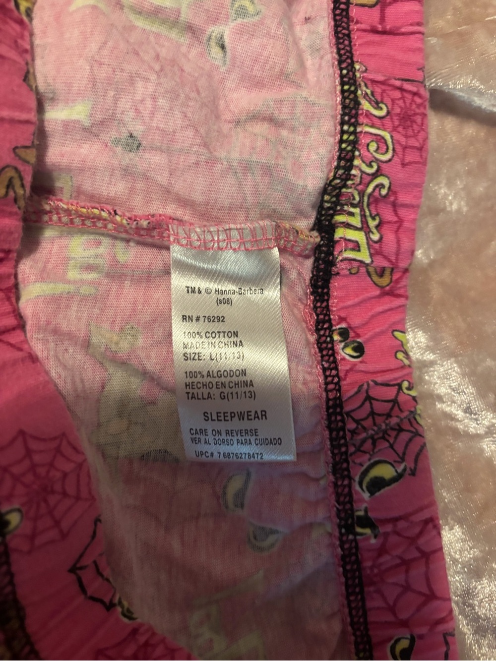 Hanna-Barbera Girls' Pink Sleepwear Capris